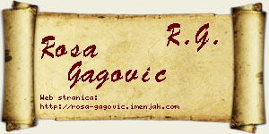 Rosa Gagović vizit kartica